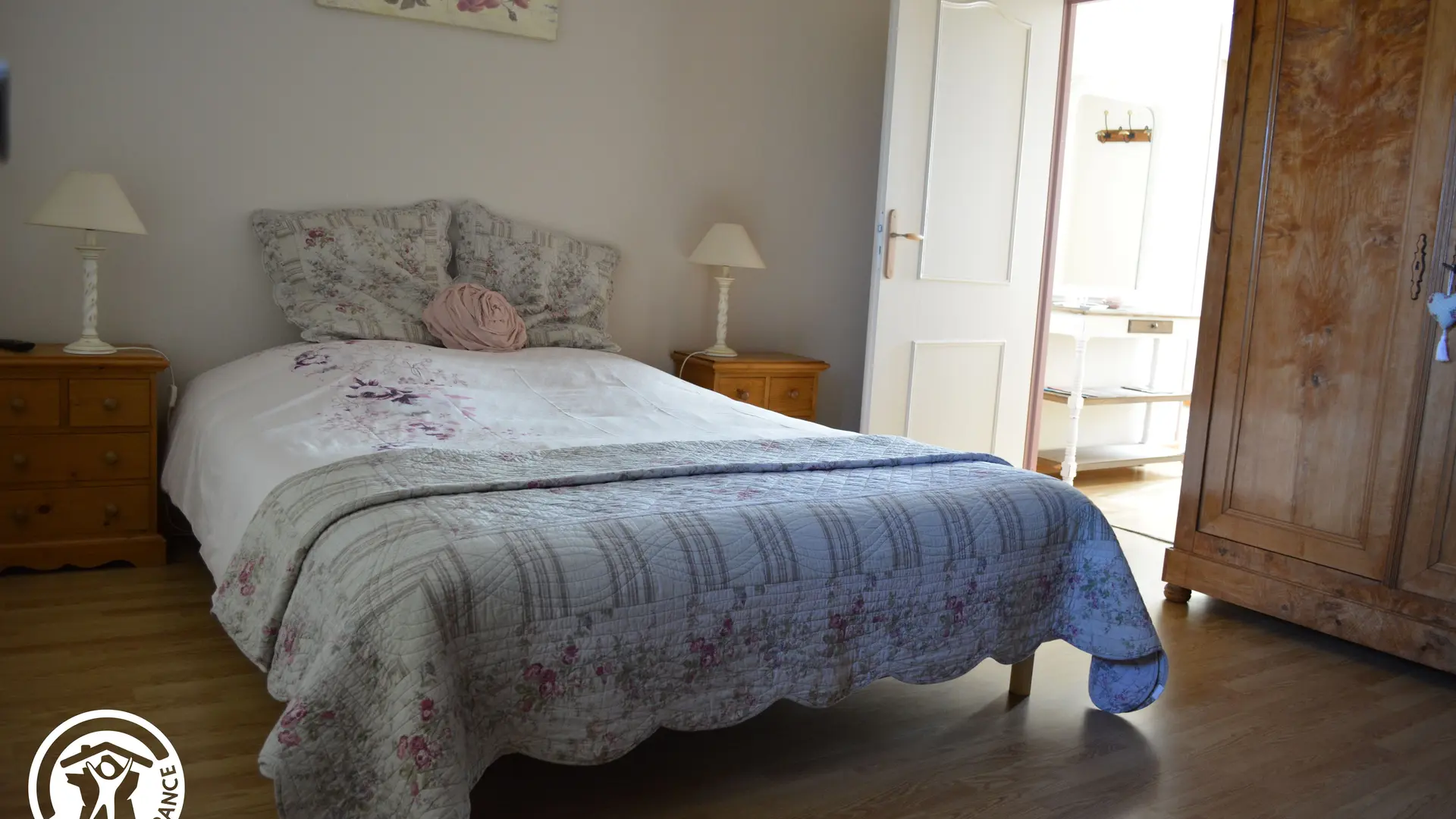 Gîte agréé Gîtes de France en Vendée : Chambre Rose 2 (1 lit 160)_19