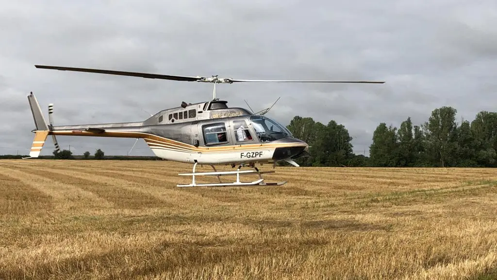 helico au pied du gîte