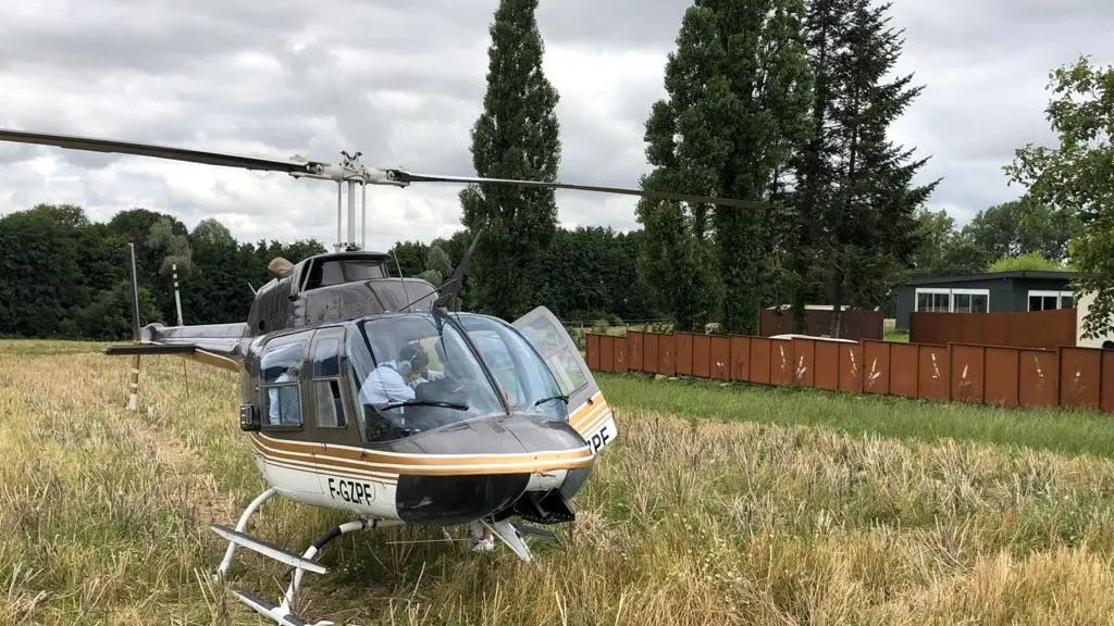 HELICO au pied du gîte