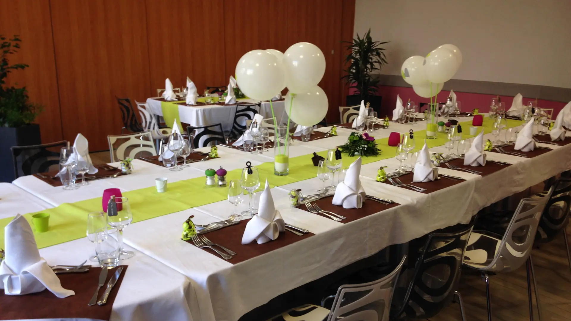 Table pour un menu anniversaire