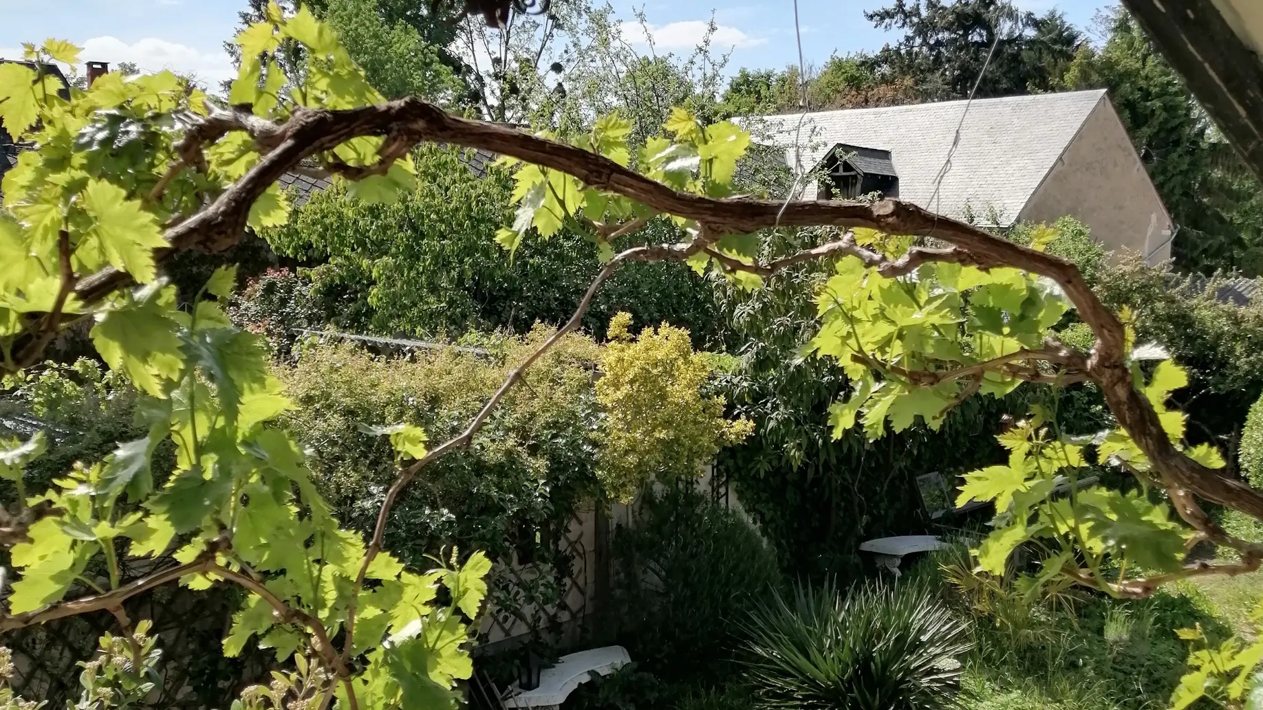 Balconnet d'étage à l'entrée de l'hébergement