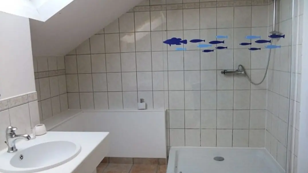 Salle de douche au rez de chaussée