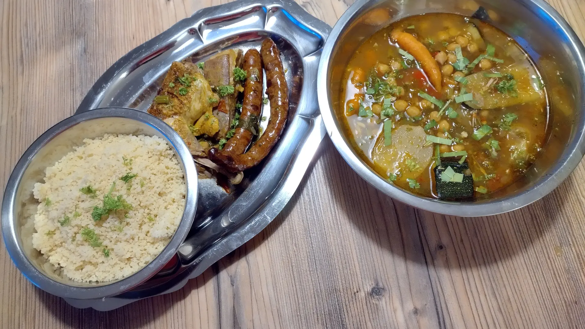 Couscous Royal aux 3 viandes et 7 légumes