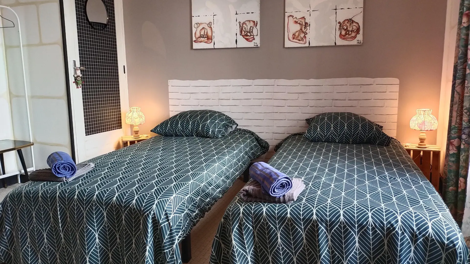 lits individuels convertible en king size