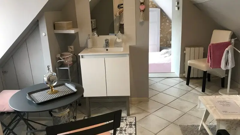 Chambre indépendante à la campagne_Montval sur Loir_Partie détente