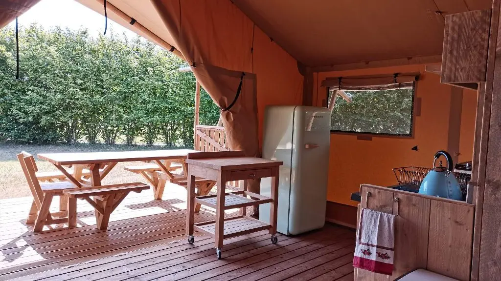 Lodge à la ferme équestre des Bleuets_Vaas