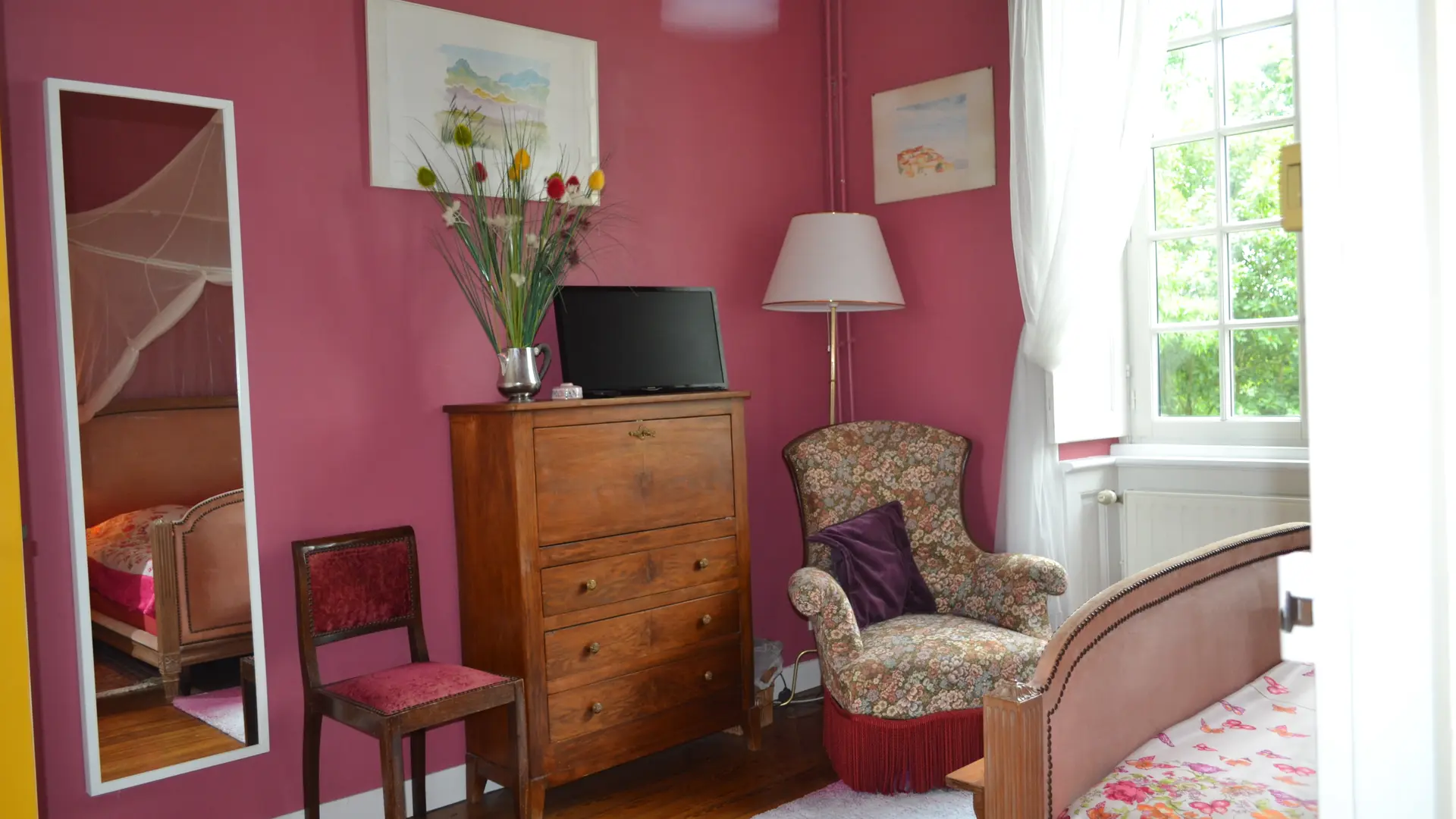 Suite Chambre de Rose&Créole, 2 ch. doubles, 1 lit dble, 1lit dbl ou 2 simples