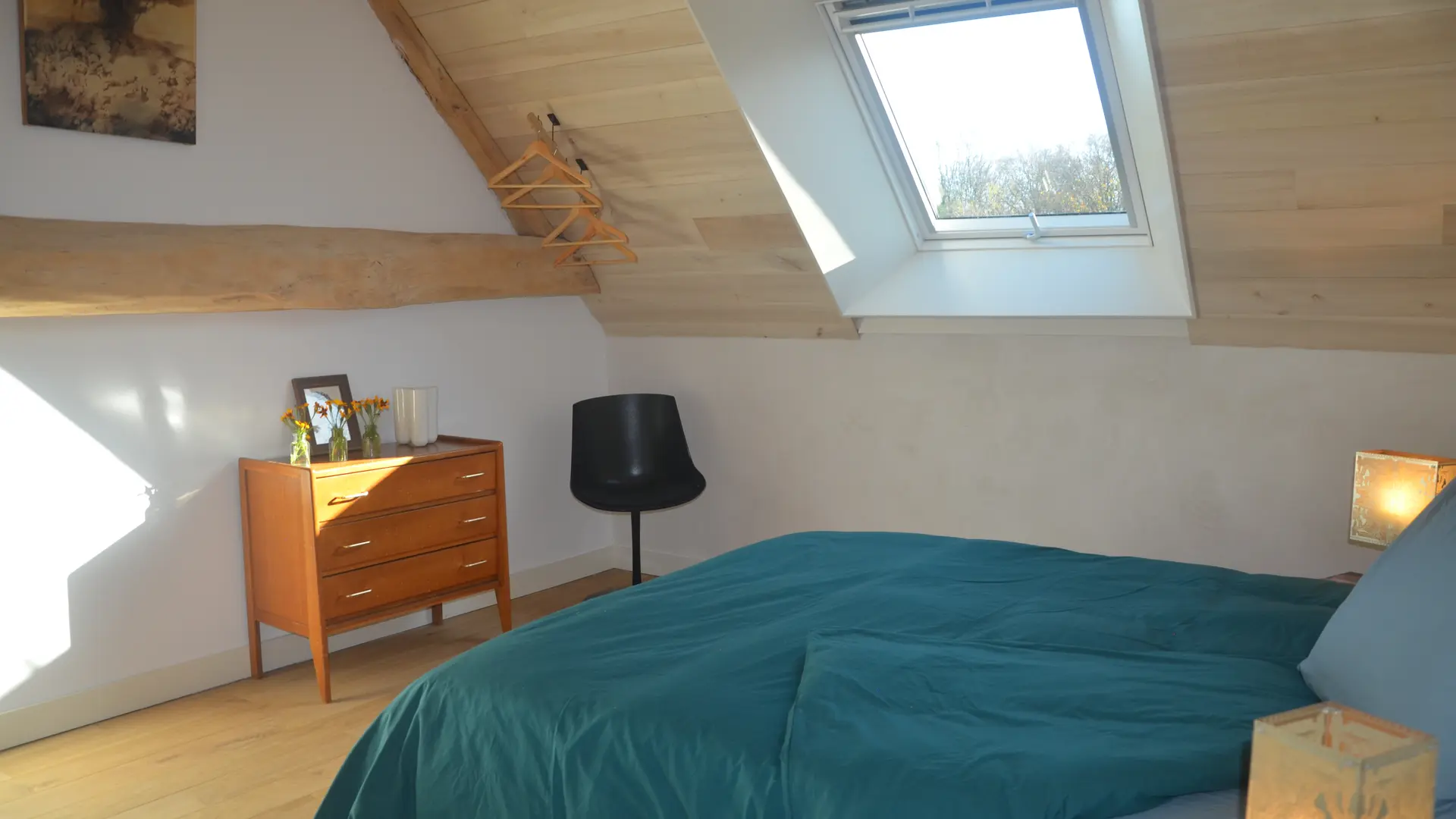 Chambres et table d'hôtes Le Vaux Jouin_chambre bleue