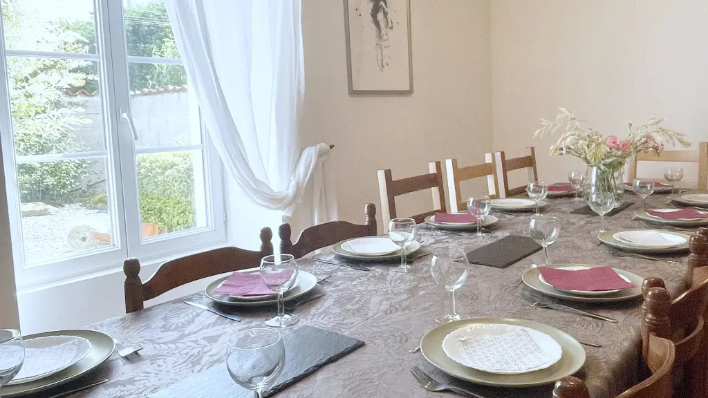 Espace repas en mode 14 personne