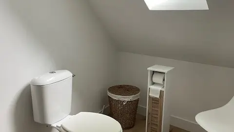 Chambre d'hôtes Monthorin - Vernie - salle de douche avec wc