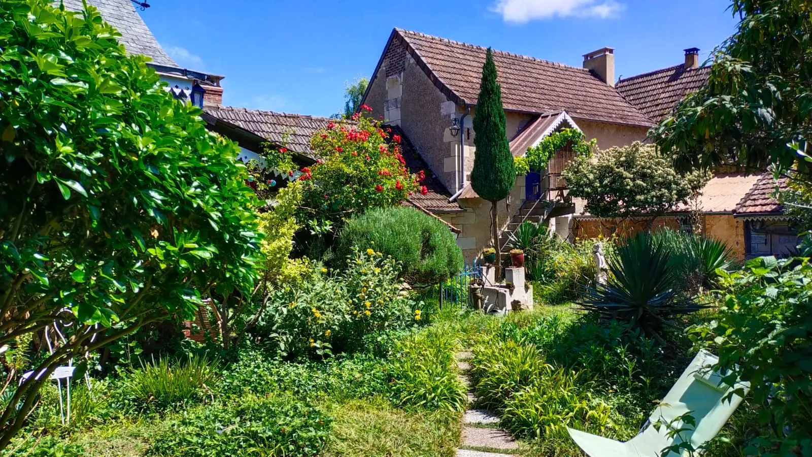 Jardin ornemental aromatique des yuccas