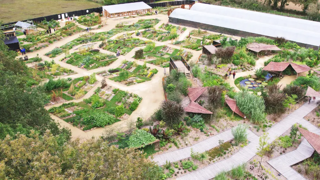 Vue aérienne du Potager Extraordinaire