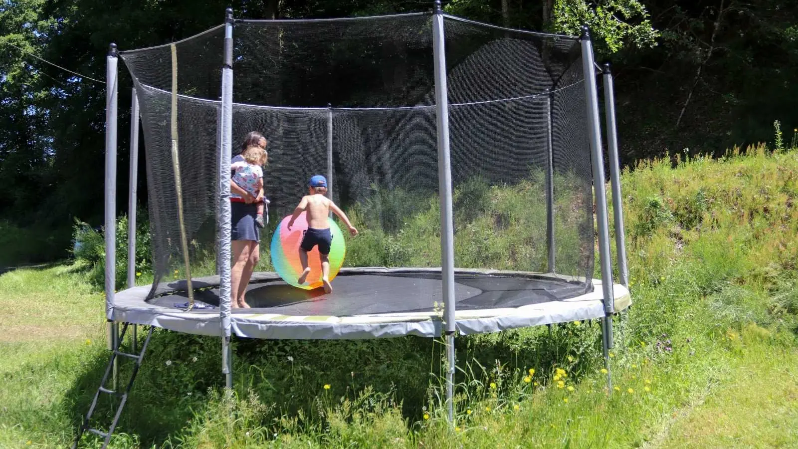 Gite du Mazeau Nicot Haut à Nedde en Haute-Vienne (Nouvelle-Aquitaine) : trampoline à disposition de mai à octobre_5