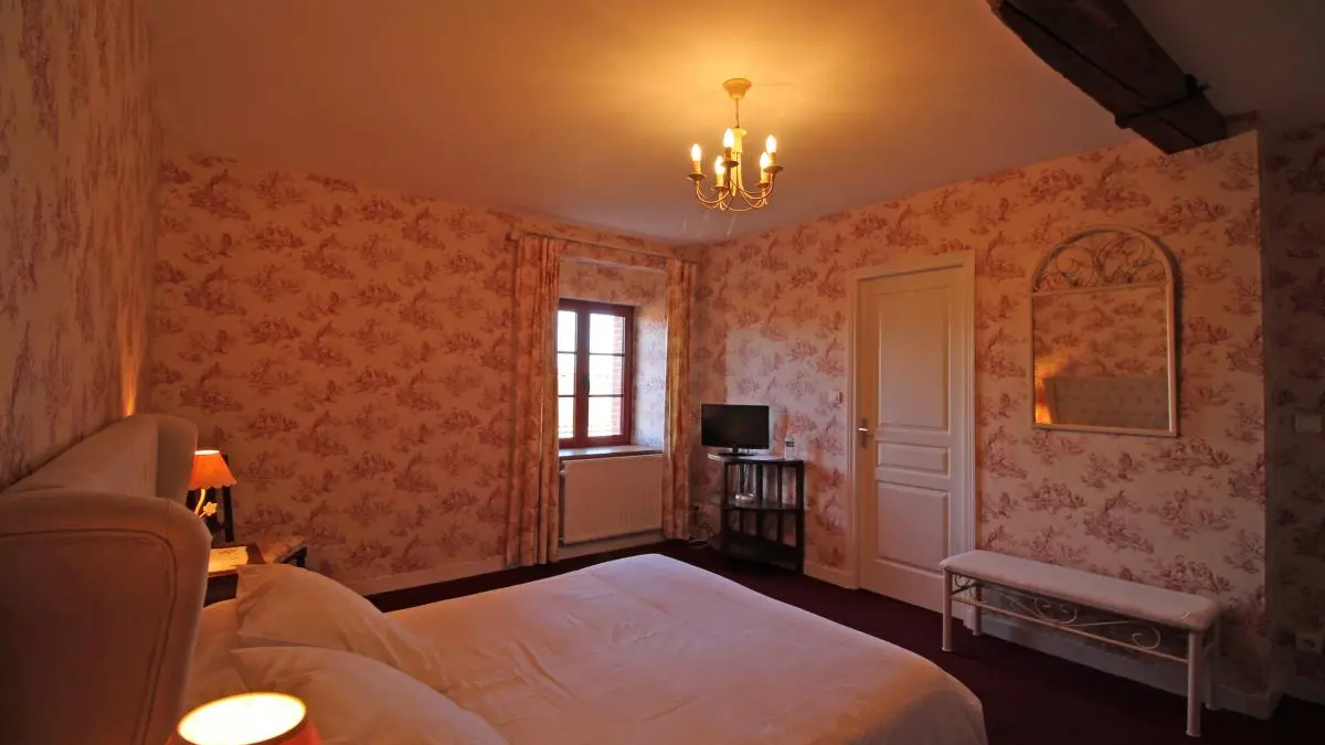 La chambre Toile de Jouy - Ferme de Rouffignac à Blanzac en Haute-Vienne_19