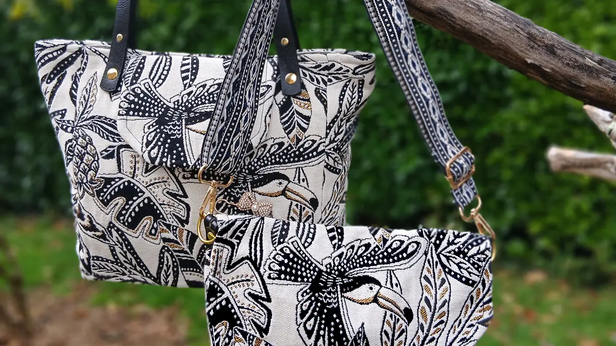 Mira mi bolsa Noir et blanc