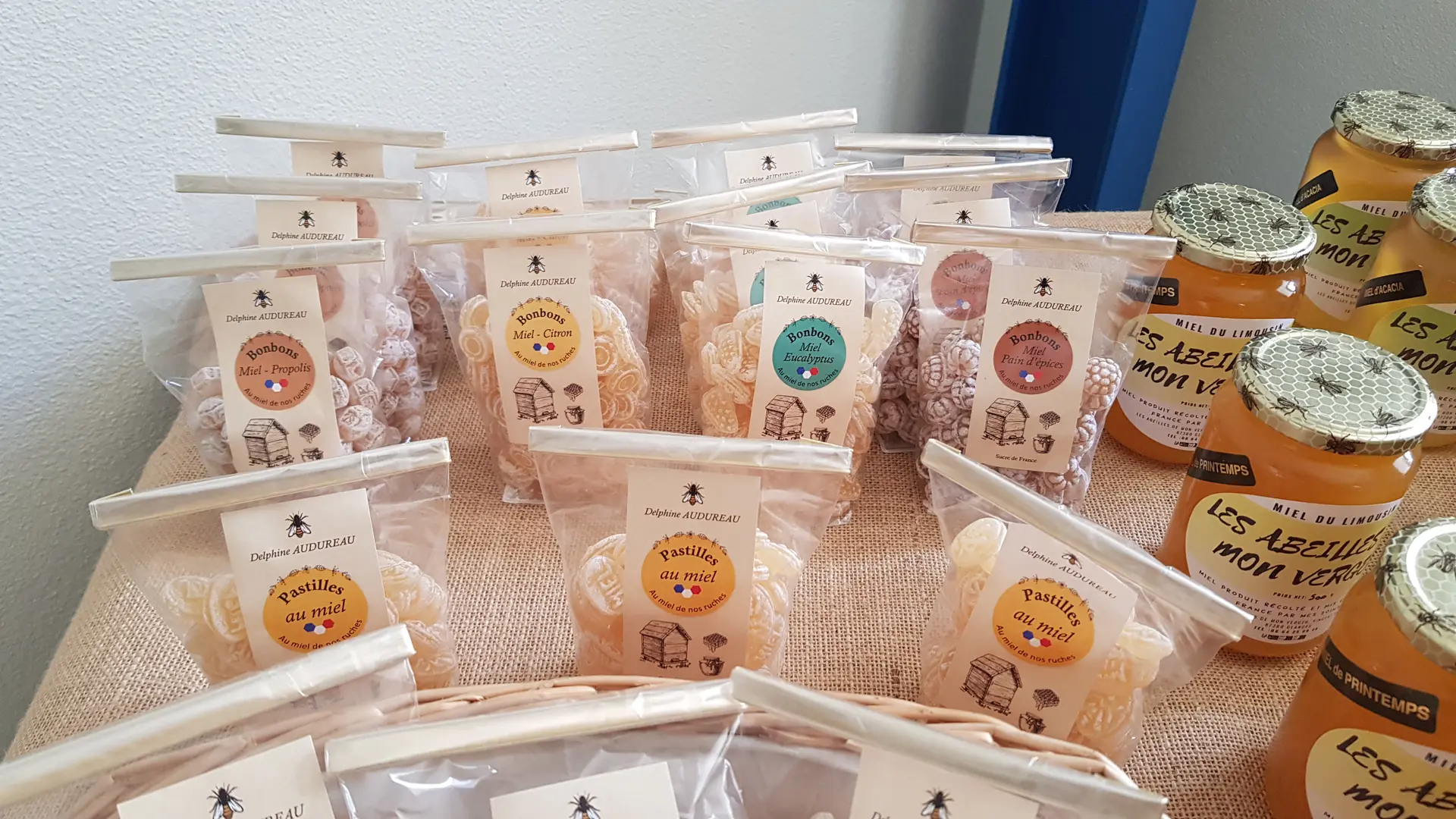 Miel et bonbons au miel