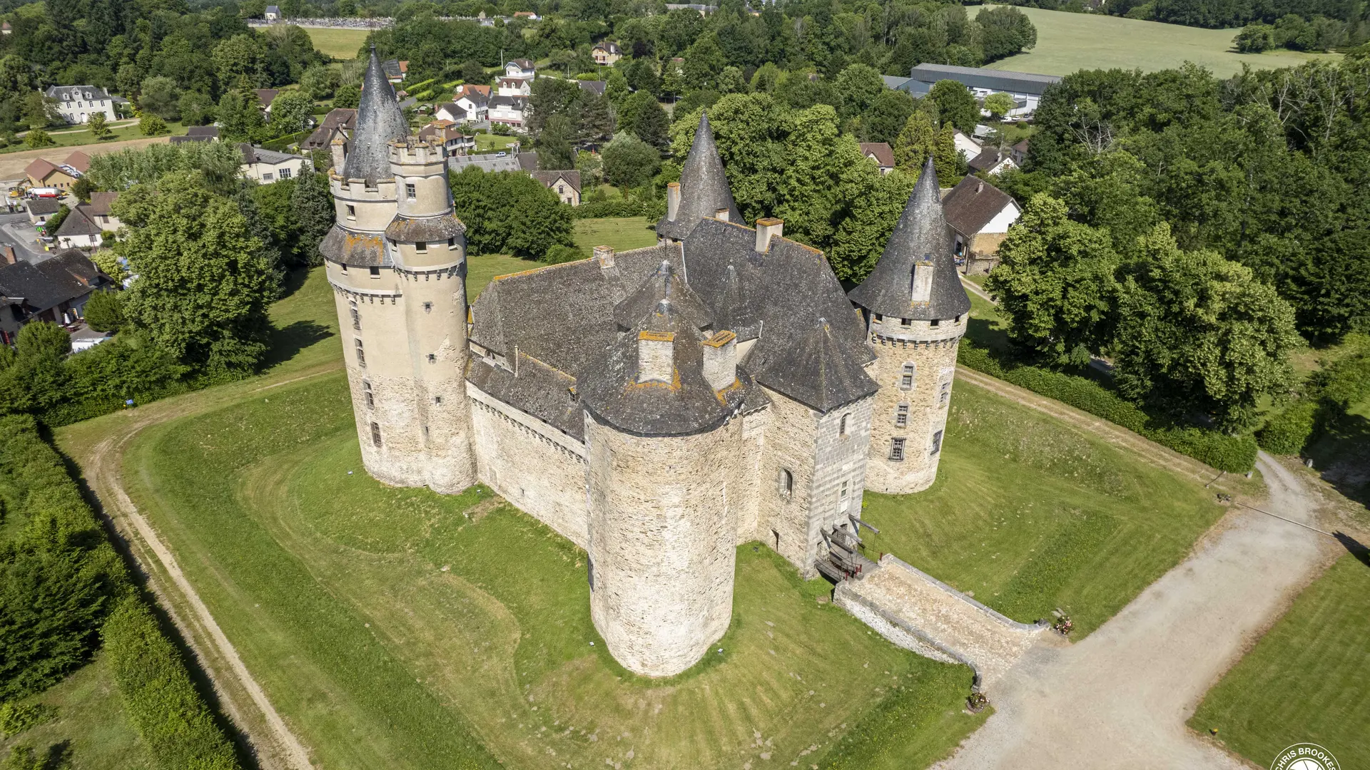Chateau de Bonneval FRONT LEFT LANDSCAPE - 1st June 2023 - Chris Brookes Photography JPEG