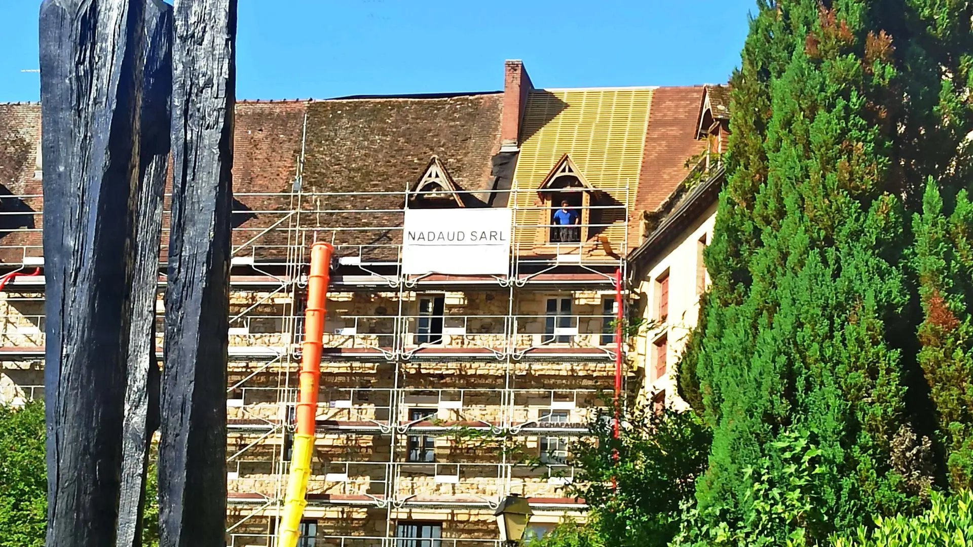 Eymoutiers Couvent travaux Visite Petites Cités de Caractère 2022-07-04