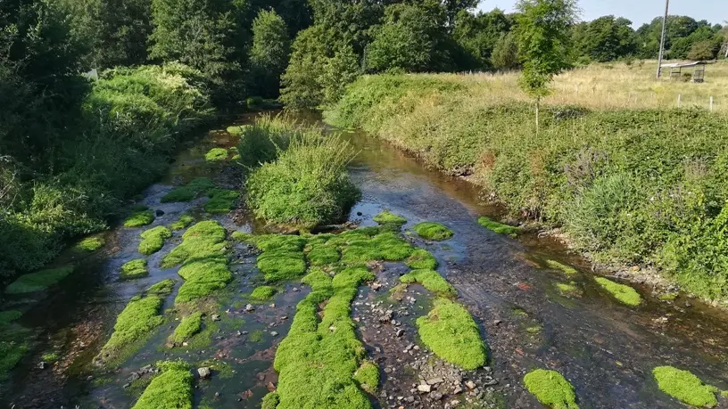 L'Aurence au niveau de la rue du Mas Loge