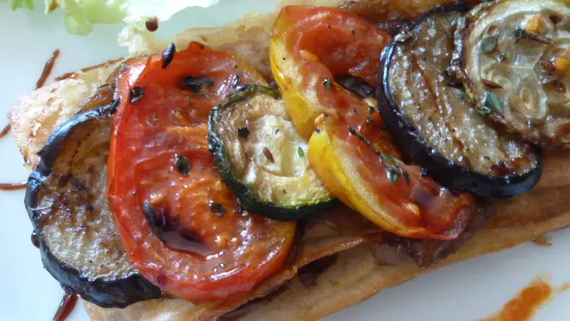 tarte fine aux légumes d'été
