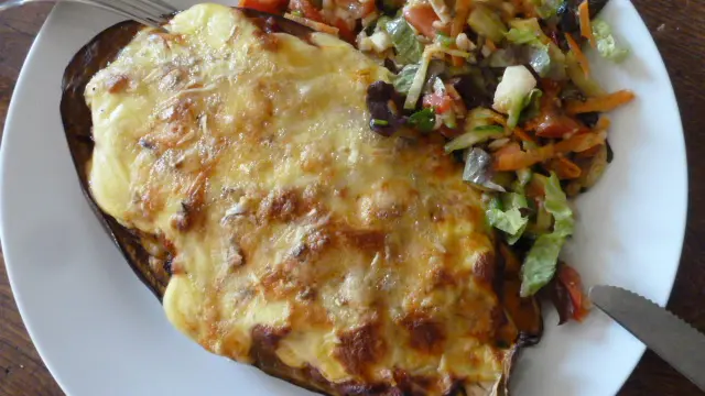 Aubergines farcie à la grecque