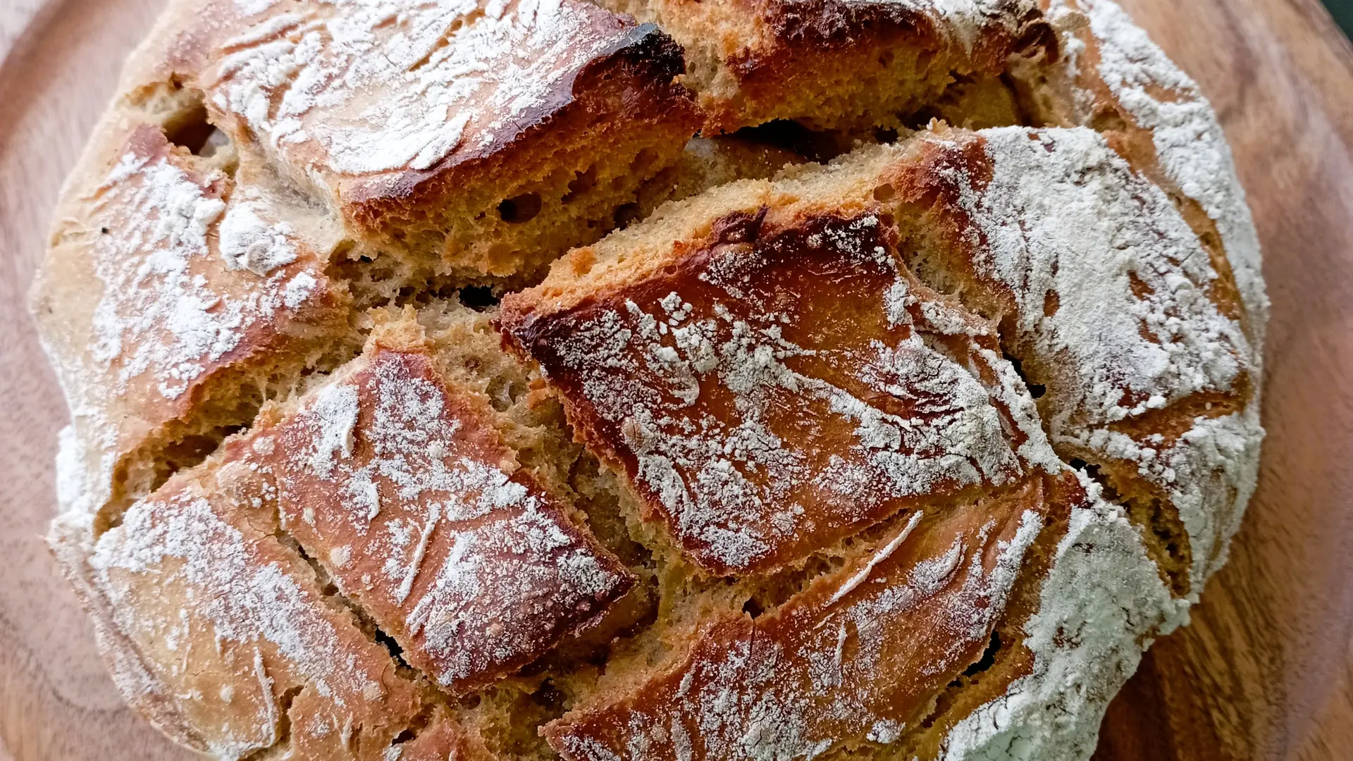 Pain au levain sans pétrissage