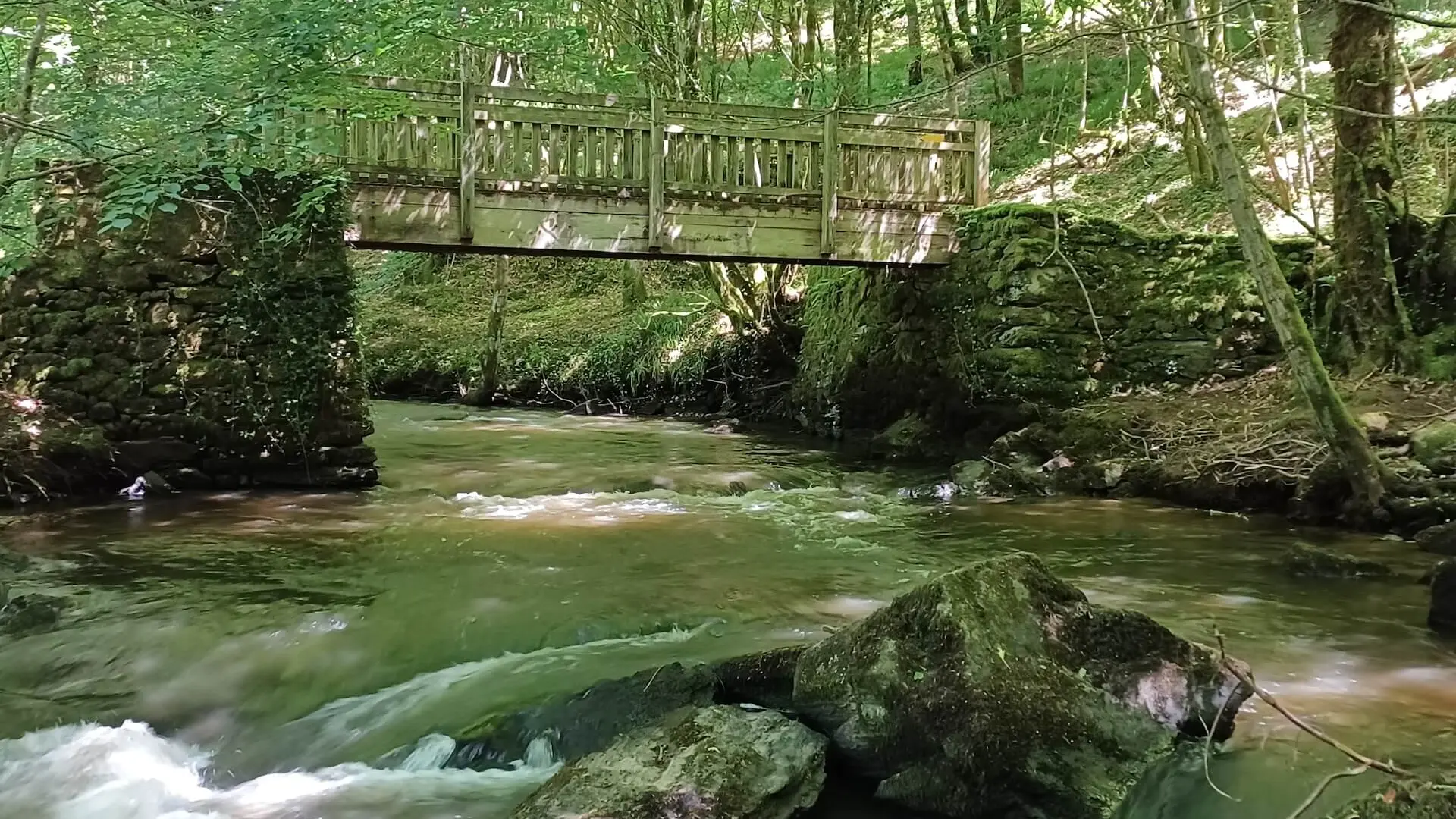 Passerelle sur le Briance