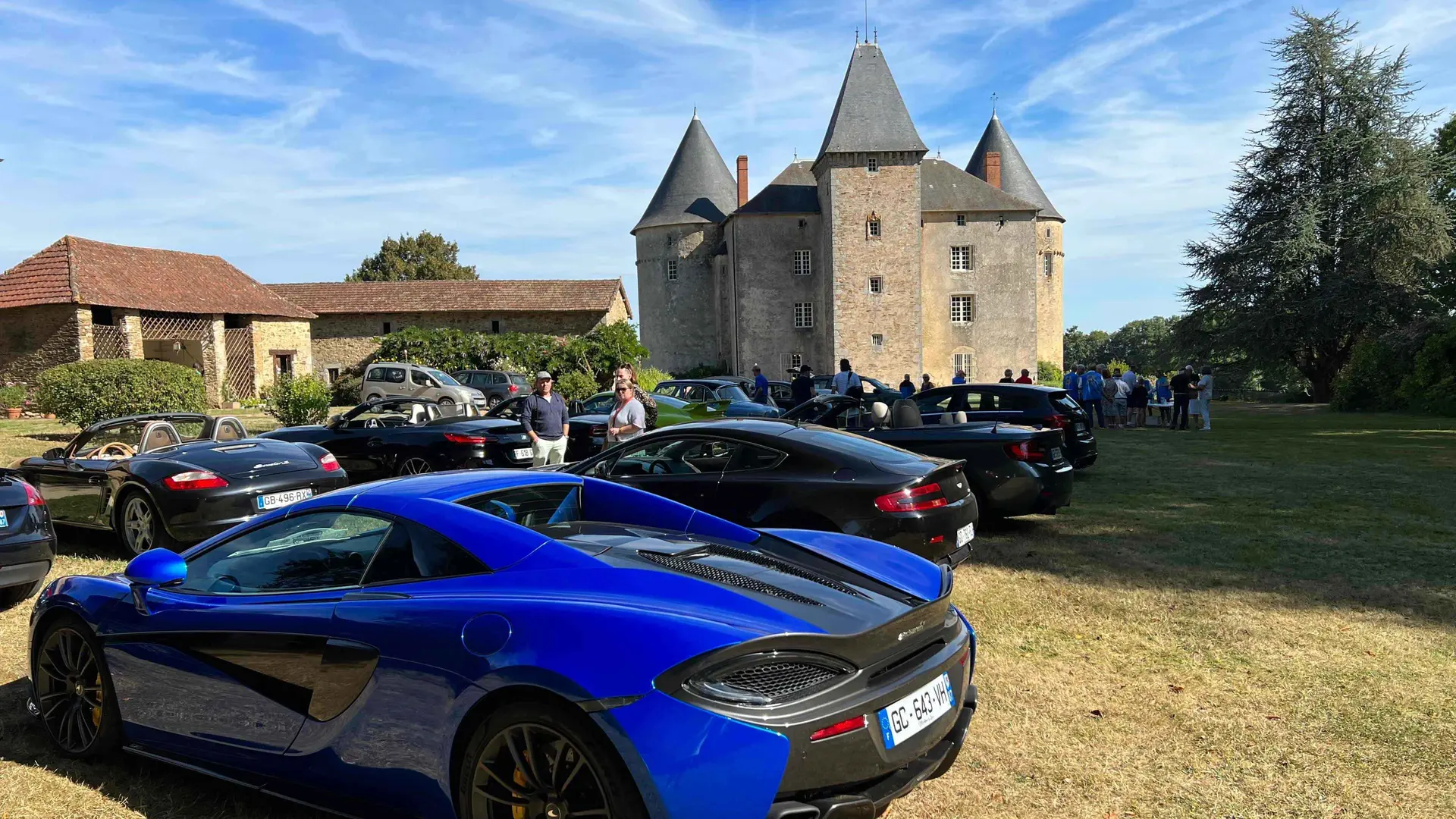 Vieilles voitures au Château de Brie