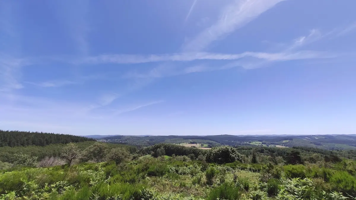 Vue sur le plateau de Millevaches - Puy Labesse - Peyrat-le-Château