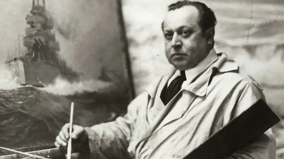 photo M.Y Boureau Paguenaud ds son atelier Limoges 1925