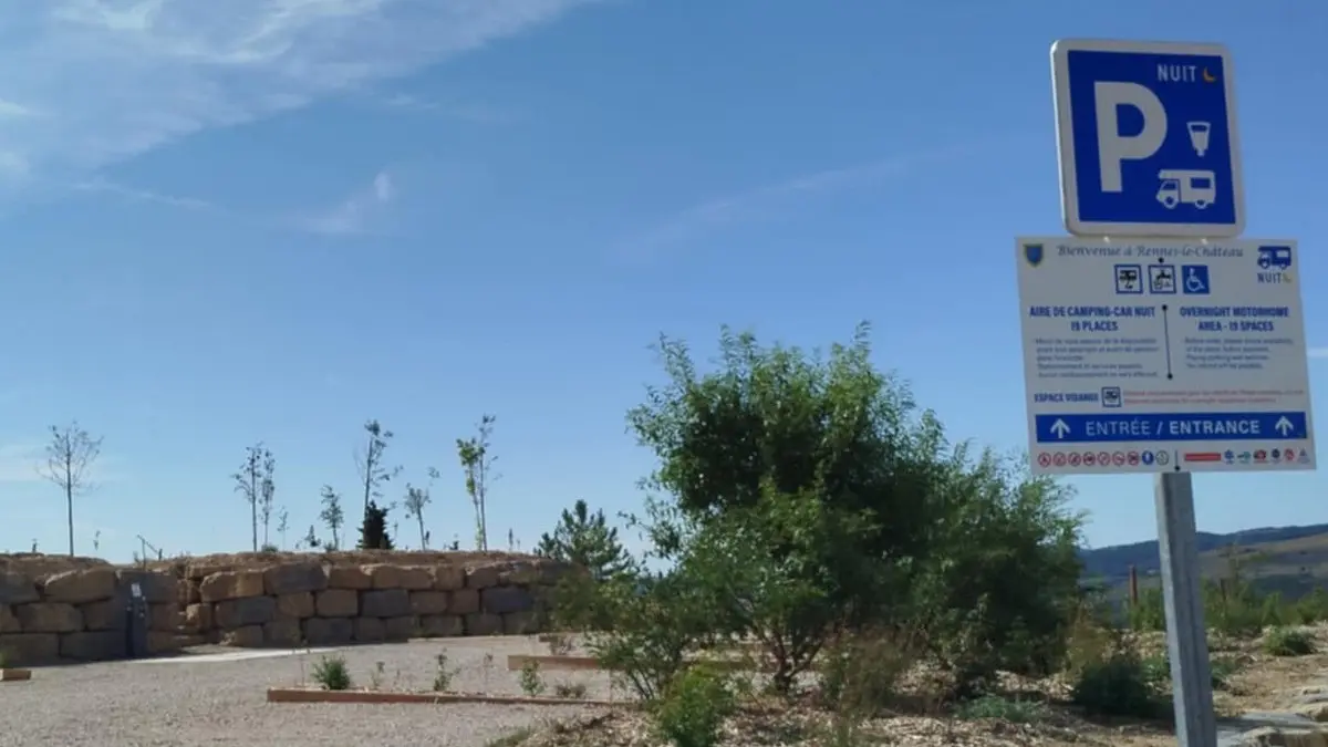 Aire camping-car Rennes-le-Château