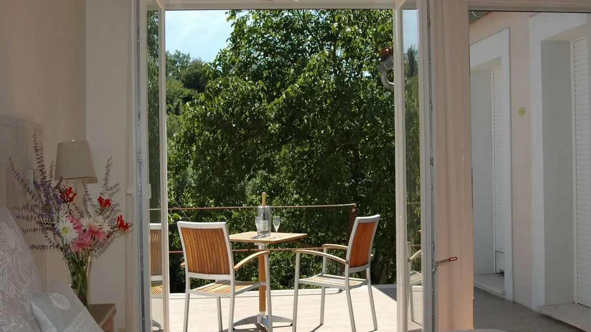 Abricot chambre et terrasse