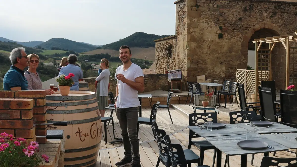 Au Château de Villelongue - Terrasse commune