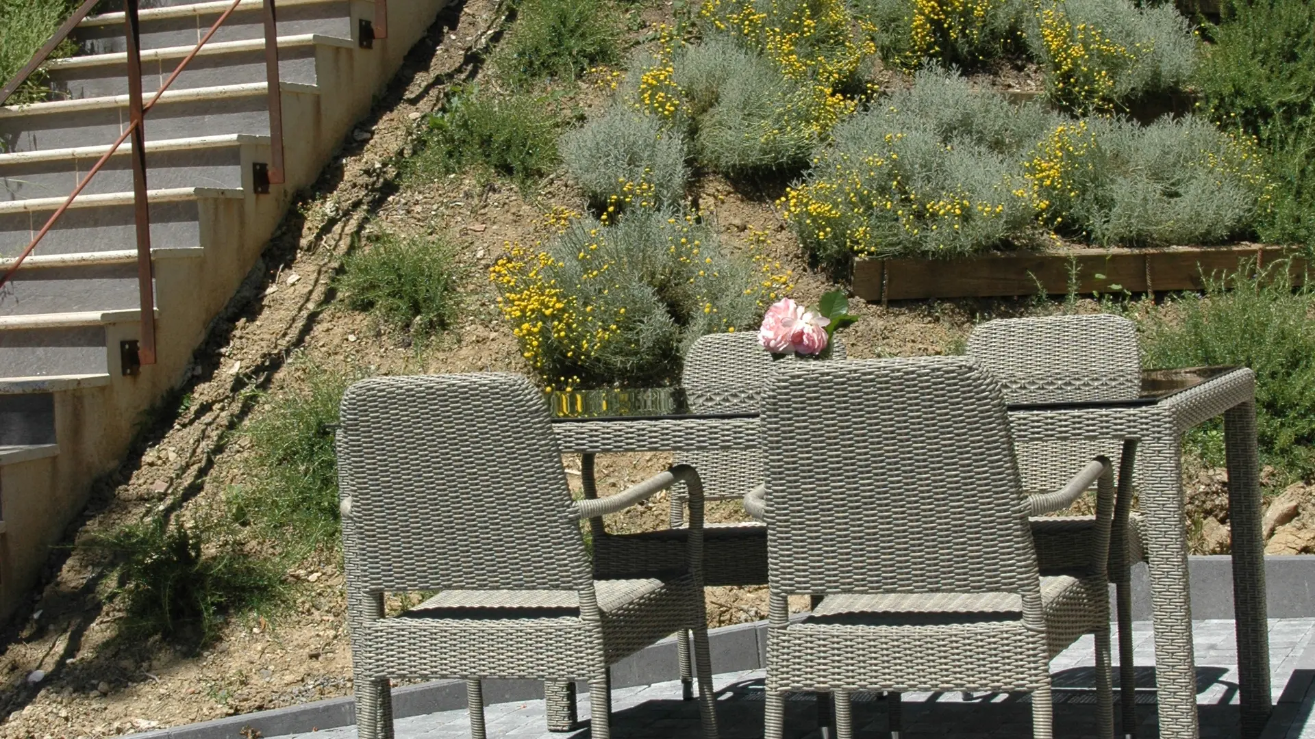 Gîte Les Oliviers terrasse