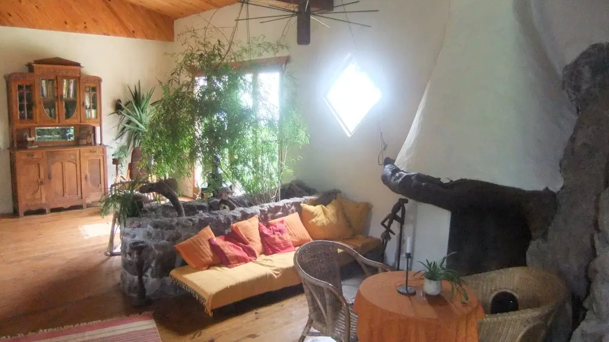 Gite cheminée du salon