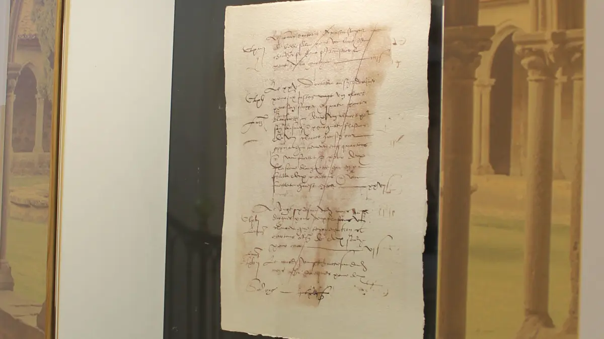 Maison des vins à Limoux - Fac similé du document de 1544