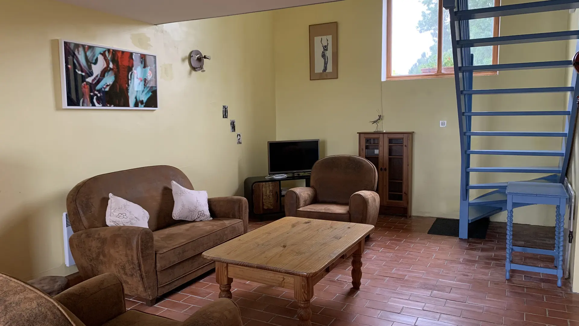 SCI D'ARGENTON - Le Petit Fournery salon escalier