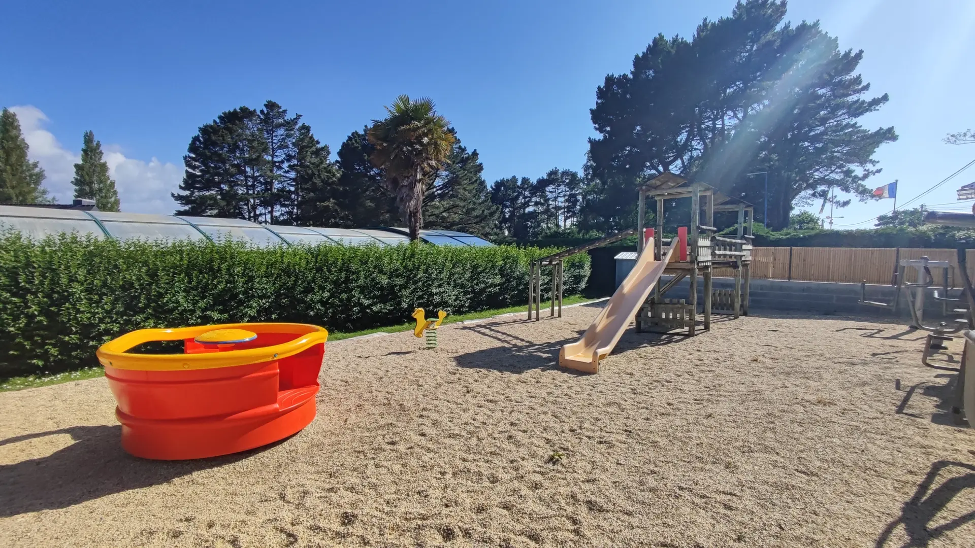 Aire de jeux pour enfants au camping