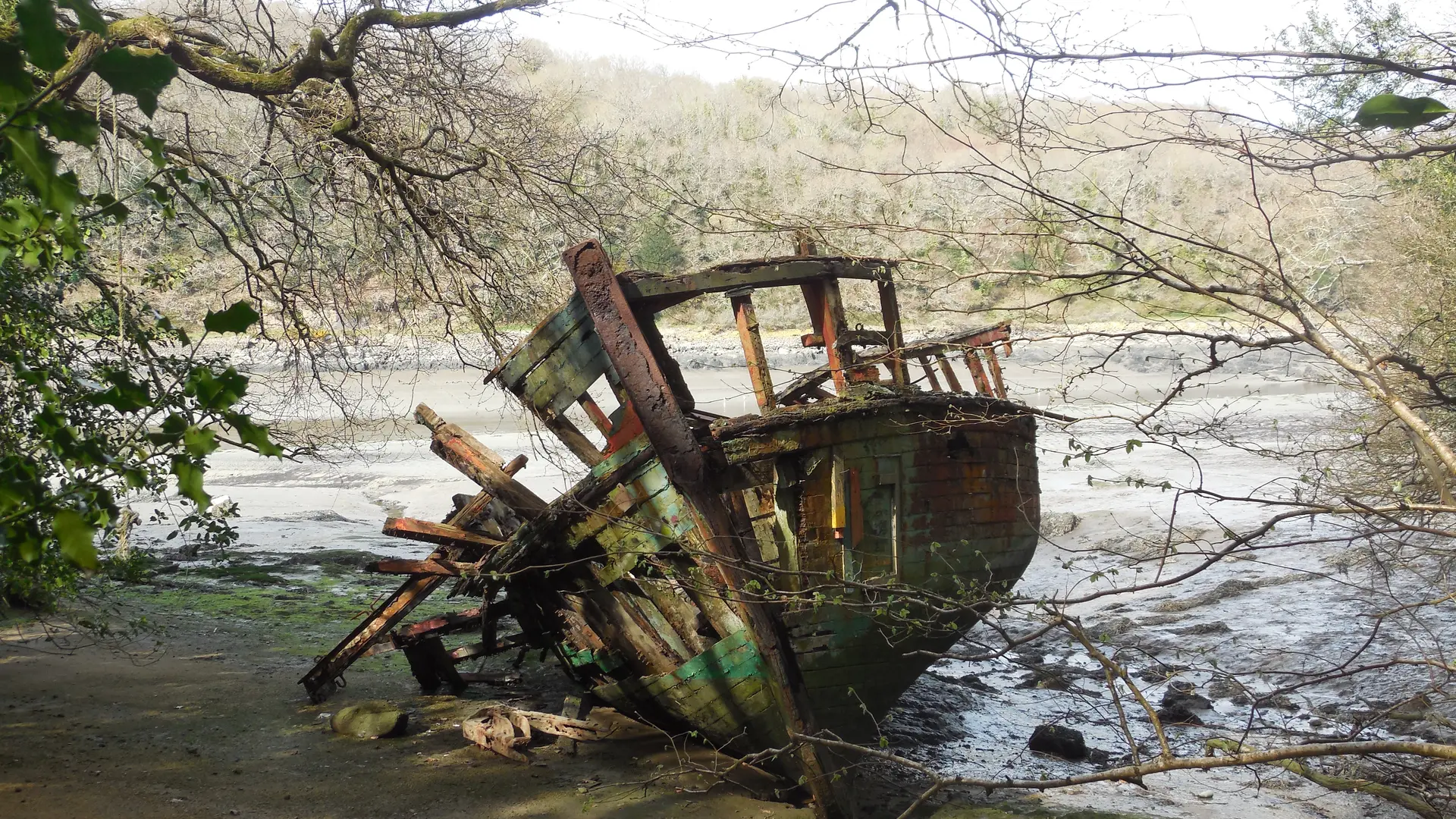 épave estuaire Léguer