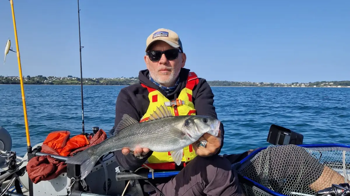 Pêche en mer, kayak