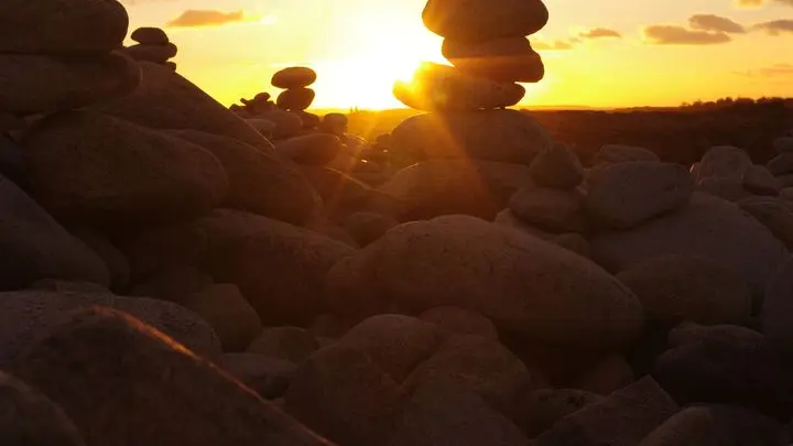 Land Art Galets Ile Grande (25)