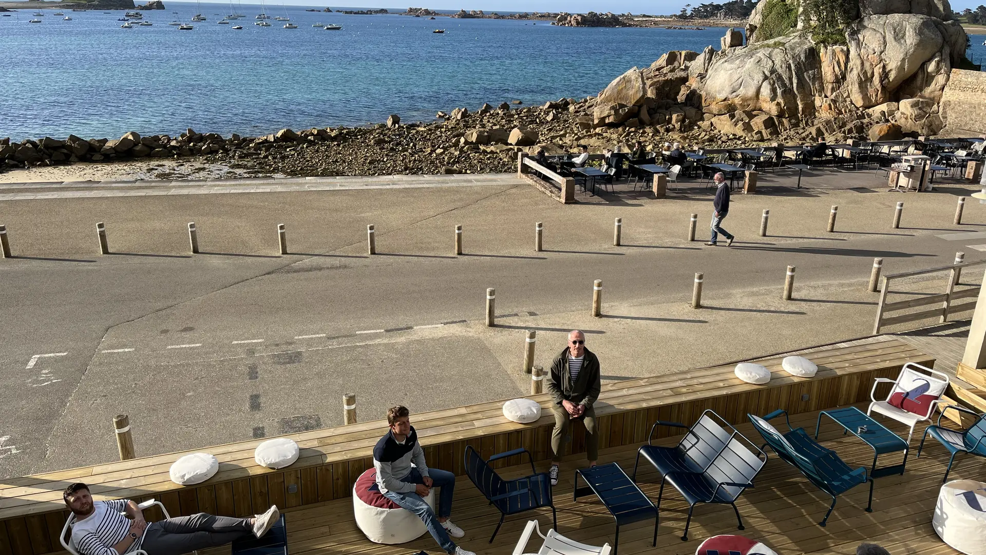 Terrasse Grand hôtel de Port Blanc
