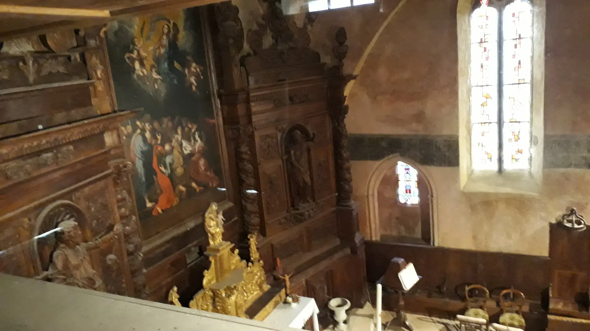 3 Vue loge retable