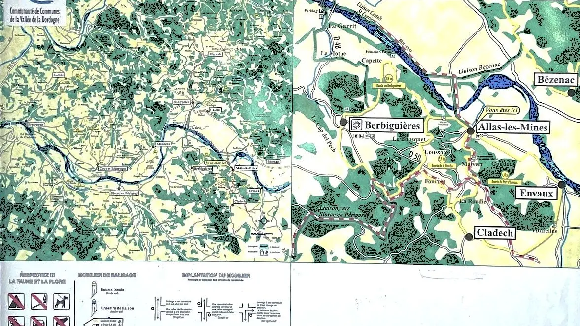 ALLAS-LES-MINES-Boucle de Port d'Envaux-Panneau d'appel