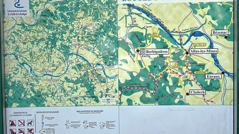 ALLAS-LES-MINES-Boucle de la Roudie-Panneau d'appel