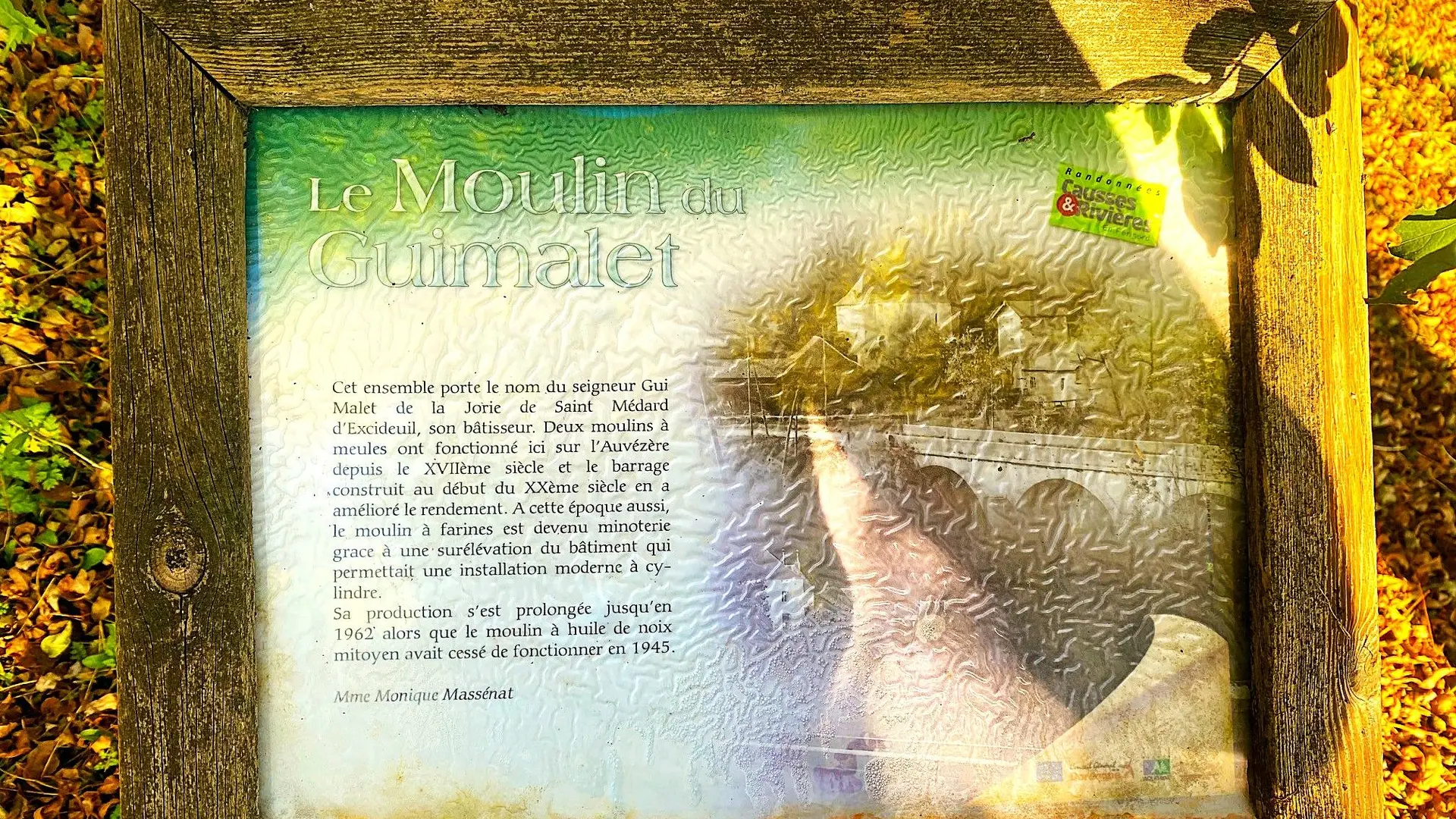 ANLHIAC-Boucle de Guimalet-Info moulin