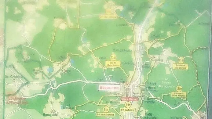 BEAURONNE-Boucle de Maine Moulin-Panneau d'info