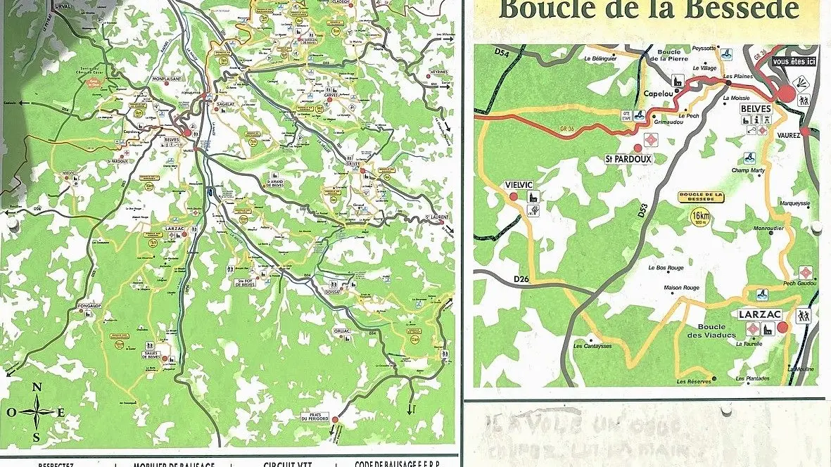 BELVES-Boucle de la Bessede-Panneau d'appel