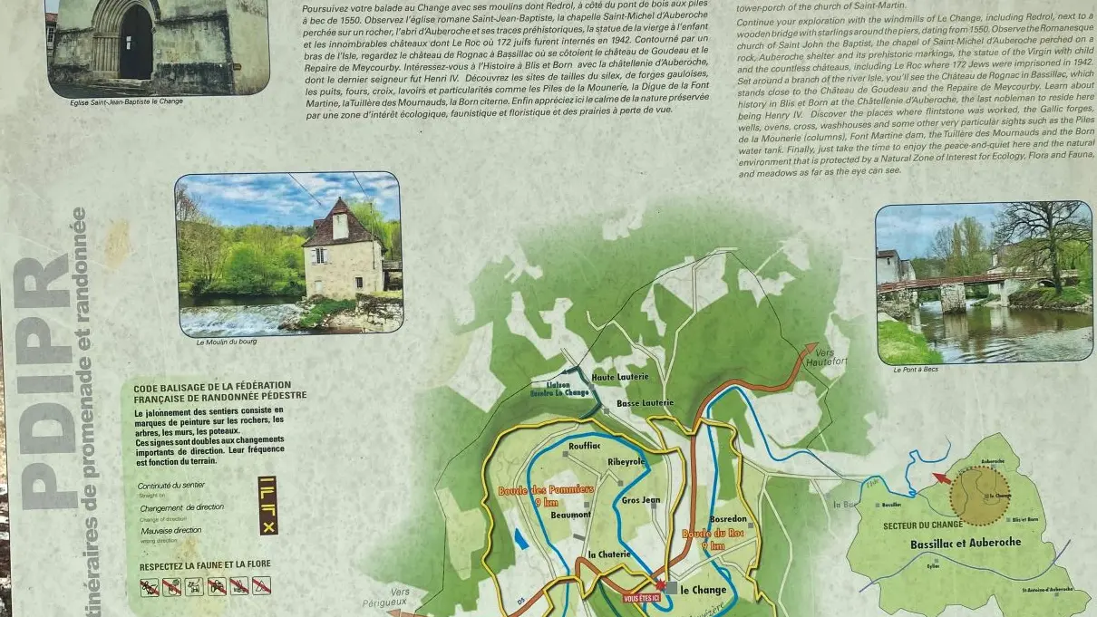 Boucle des pommiers Le Change_depart