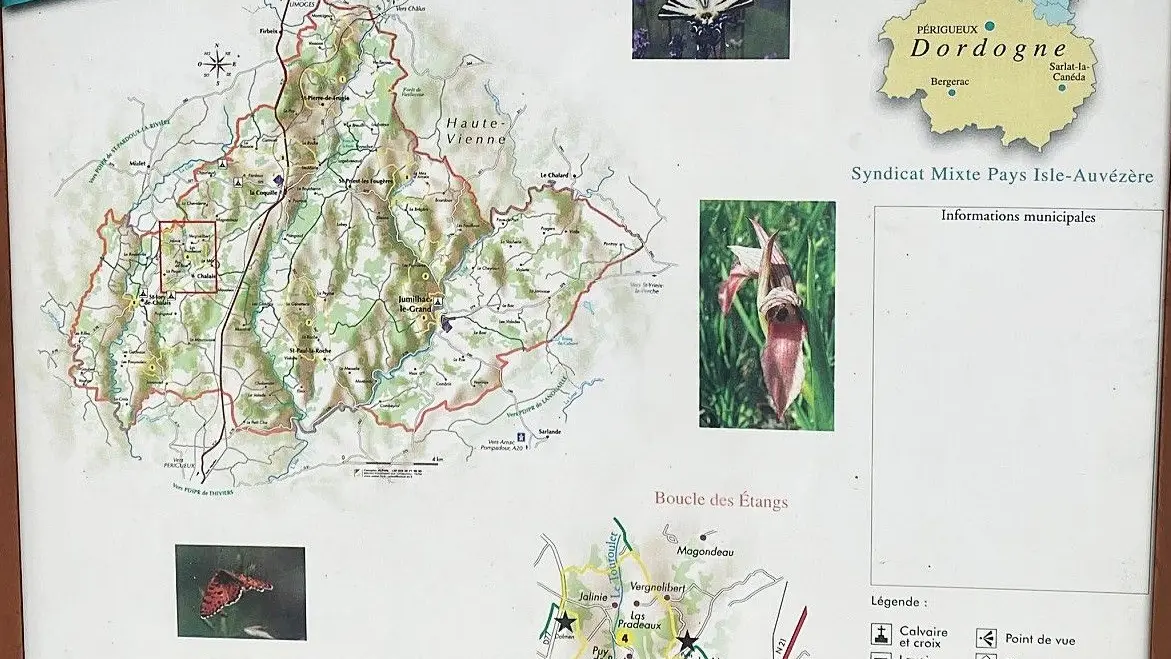 CHALAIS-Boucle des étangs-panneau d'appel 2